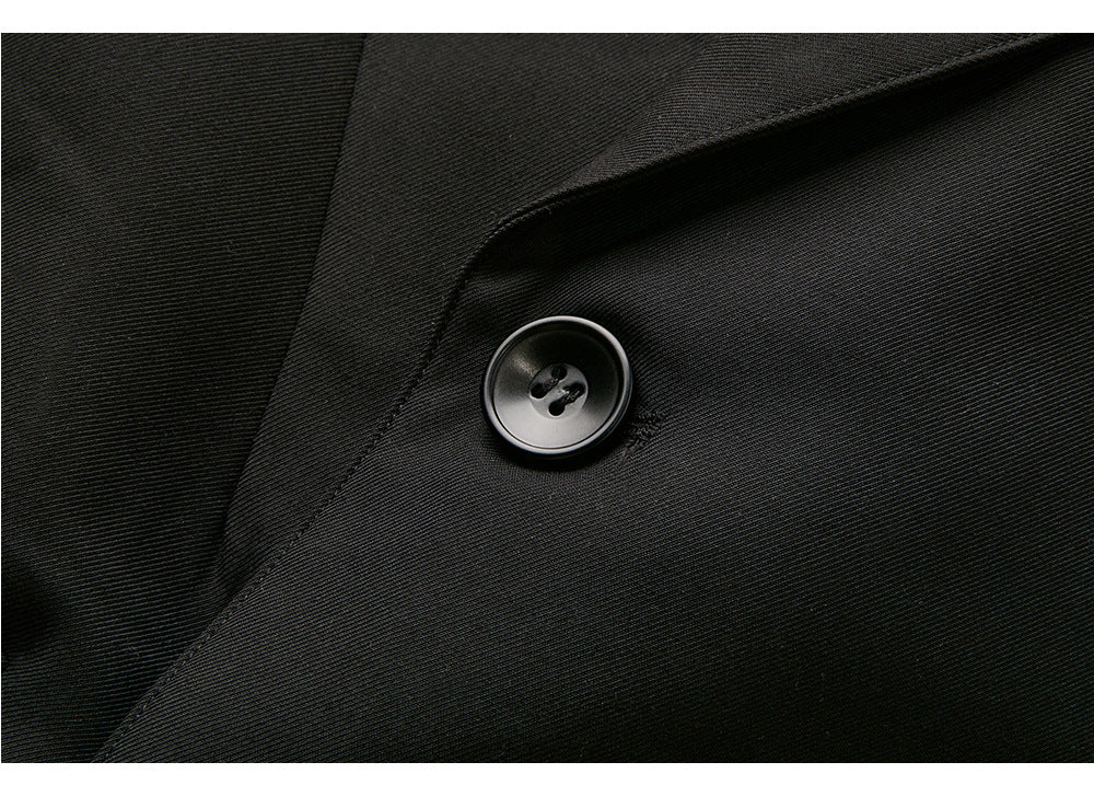 EME Vintage Loose Casual Front Shoulder Blazer