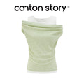 Cantonstory One-word Shoulder Sling Vest Two-piece Set