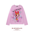 BJHG [Flying Girls Joint Name] Printed Lyocell Long Sleeve T-Shirt