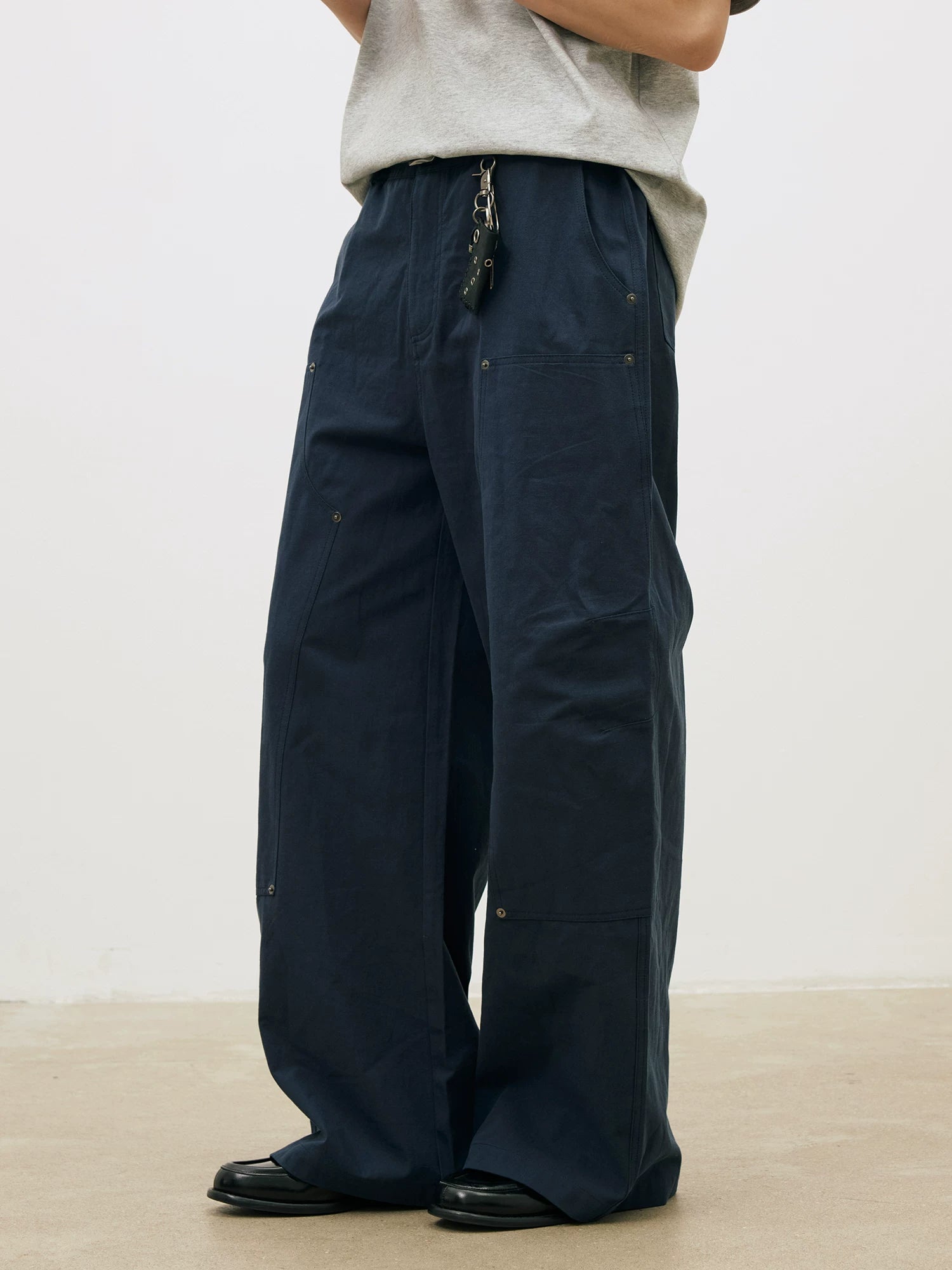 LR Rivet Tooling Straight Casual Pants