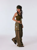 CONP Pleated Wrap Embroidery Nomadic Oblique Span Pouch