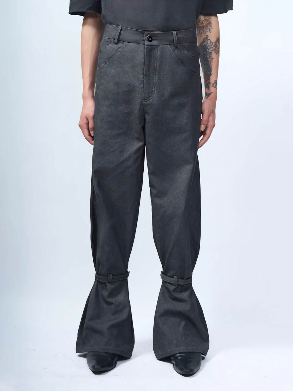 ETHEREAL PRODUCTION Three-dimensional Tailoring Casual Flared Pants
