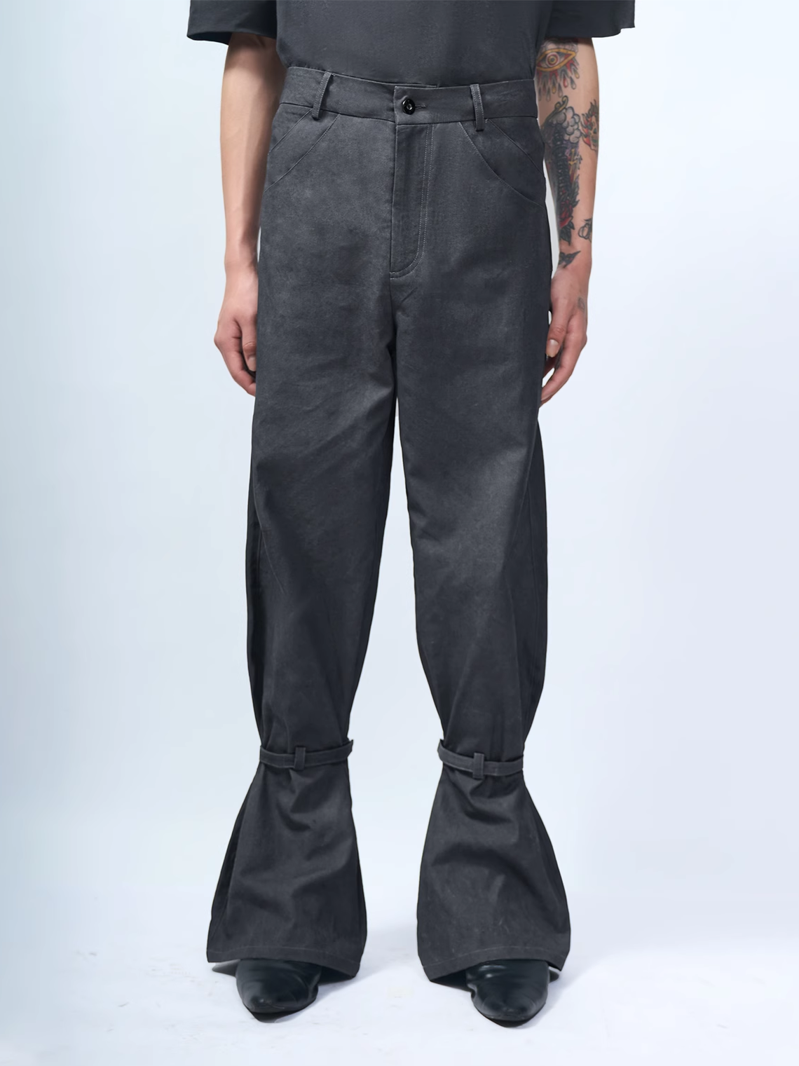 ETHEREAL PRODUCTION Three-dimensional Tailoring Casual Flared Pants