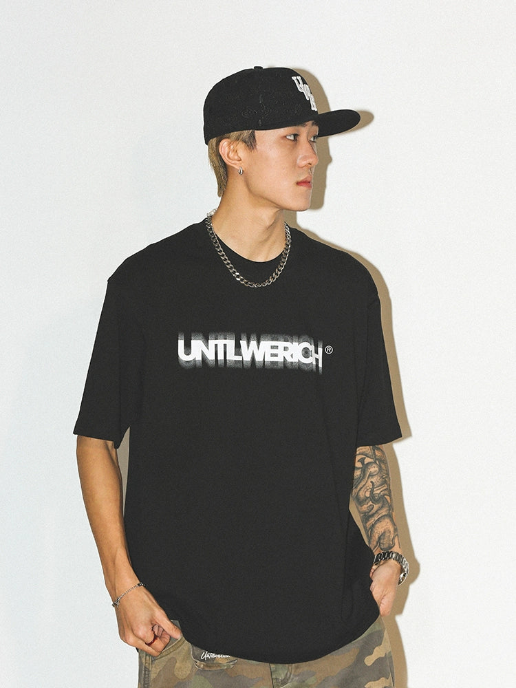 Untilwerich Crewneck Print Small Neckline Tee