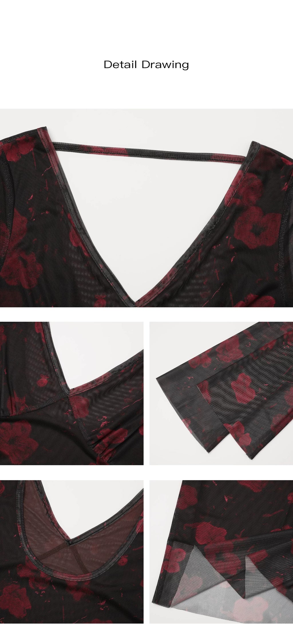 EIGHTHMONTH Contrasting Print Long Dress