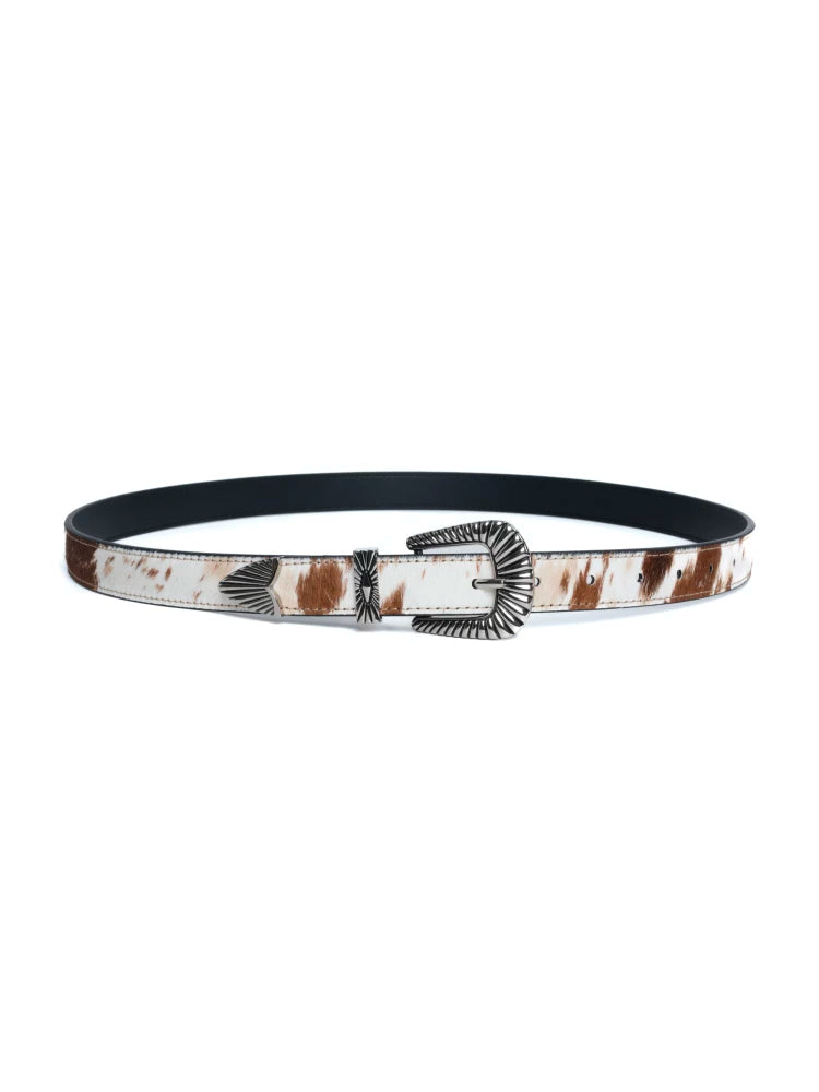 DYZZYMOTIF Retro Cow Pattern Belt