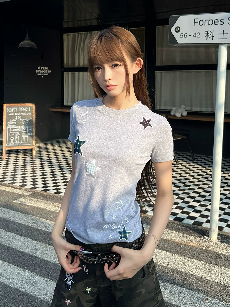 404MOB Front Shoulder Slim and Thin Short Tee