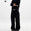 11KN Pleated Loose Three-dimensional Trousers