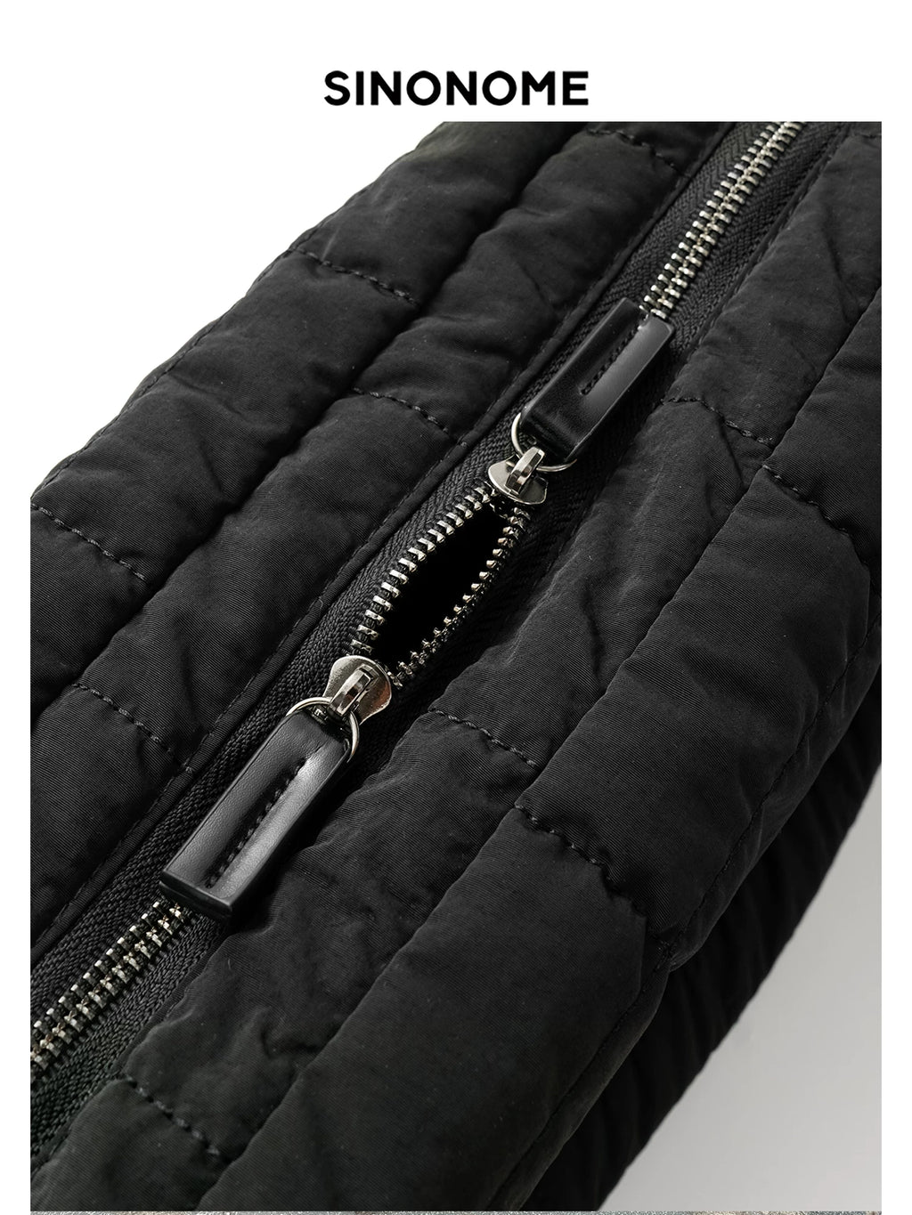 SINONOME single zipper shoulder adjustable bag