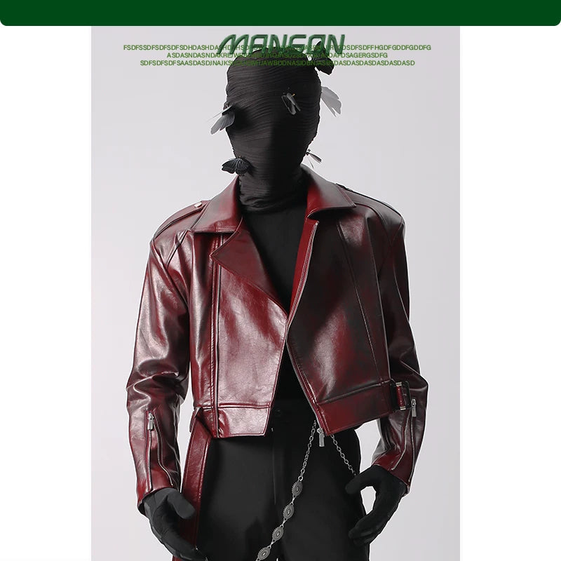 NUndeFineD Short Leather Jacket High-end Jacket