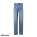 SEE ALSO "25 New Blue Bull King" Slack Minimalist Old Money Premium Blue Straight Jeans SA019