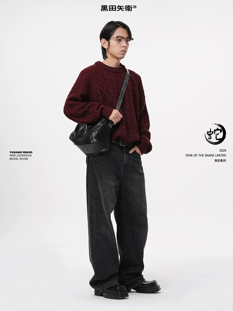 YADAMUI Snake Pleated Messenger Bag