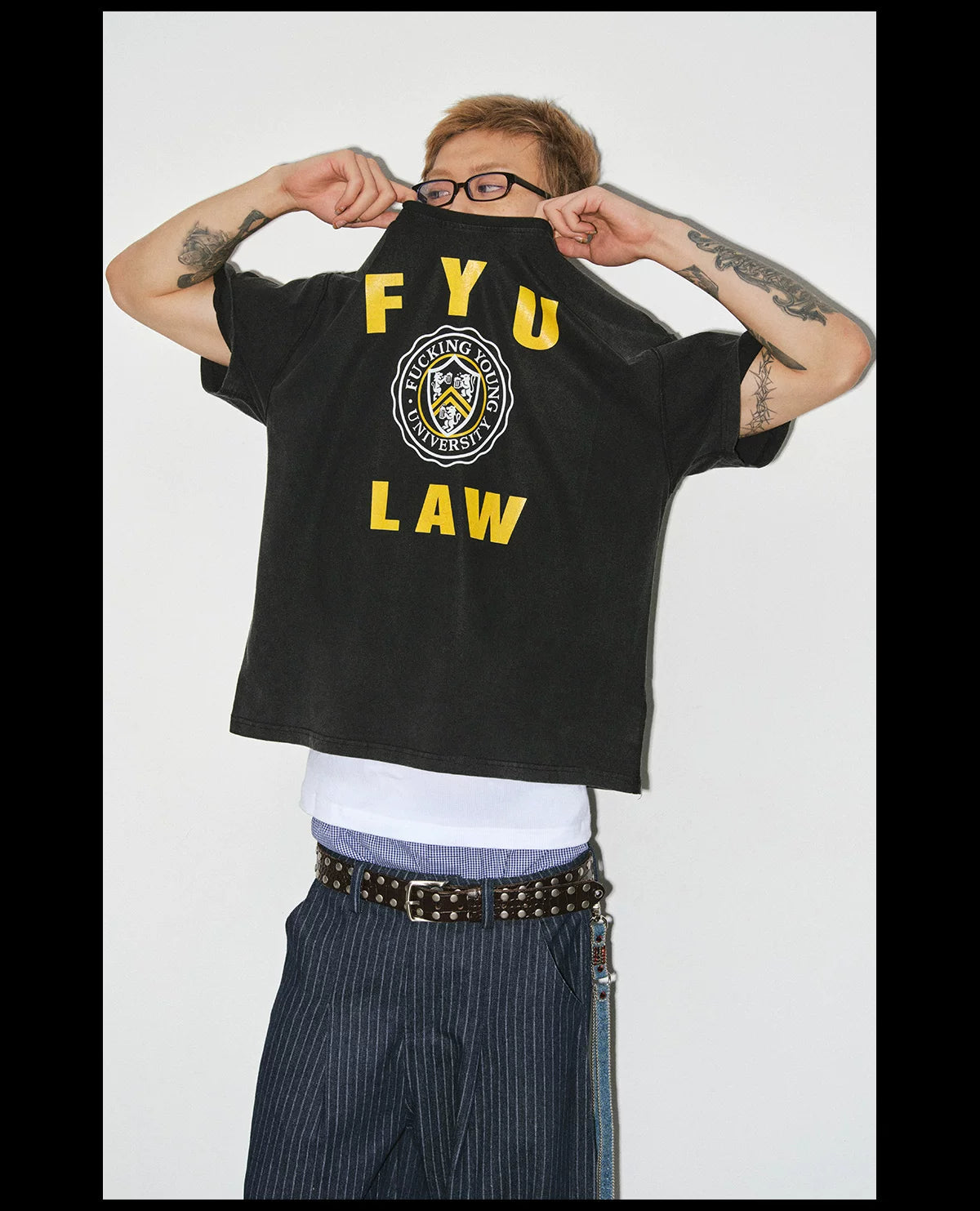 NOVACAM Retro Creative Print Loose Tee