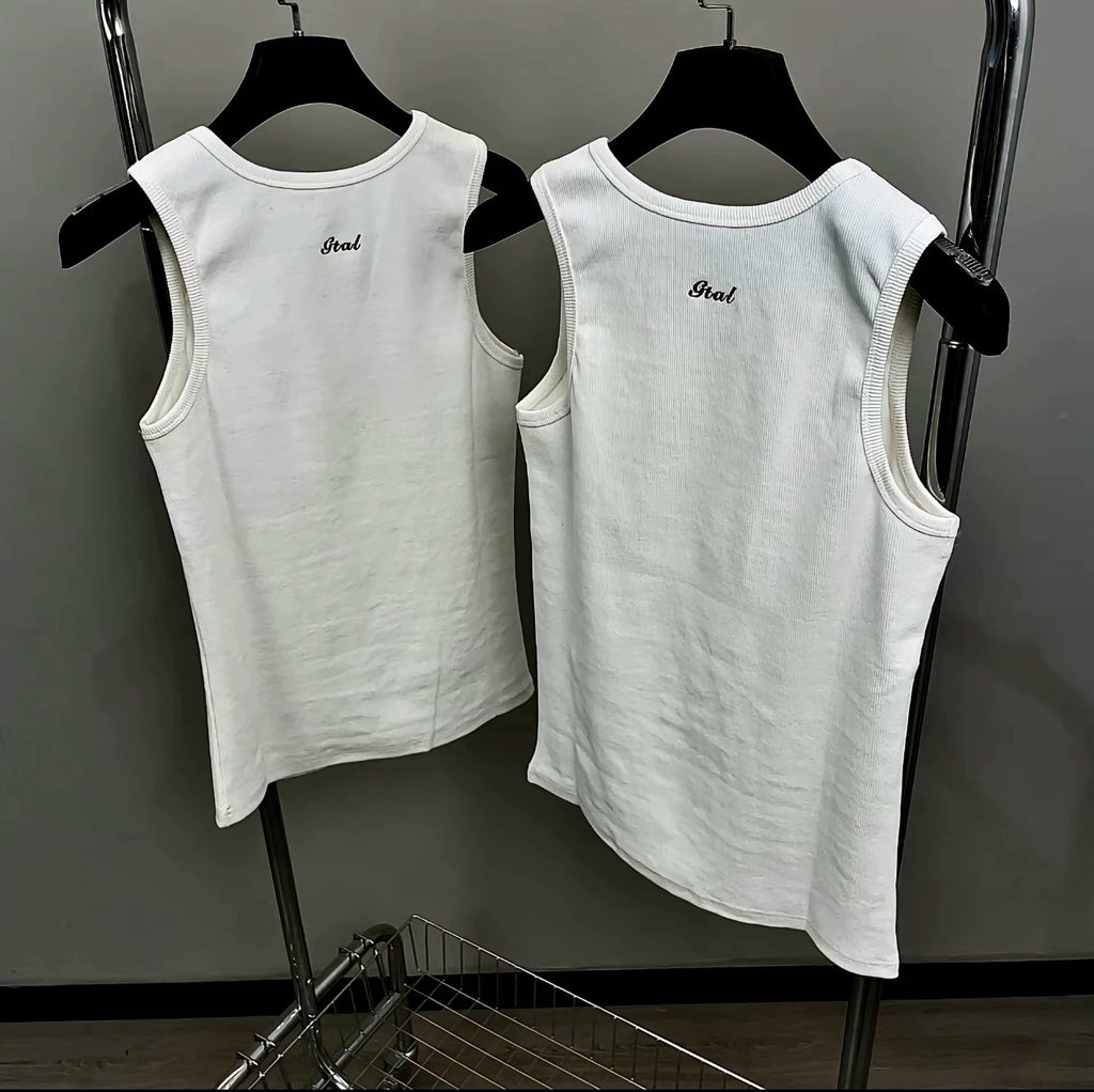 GTAL Threaded Bottom Shirt Sleeveless Tee