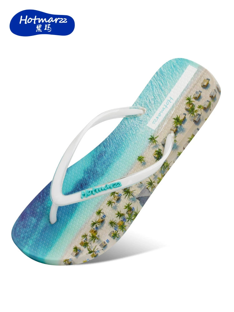 Hotmarzz Wear-resistant Soft Seaside Beach Flip-flops