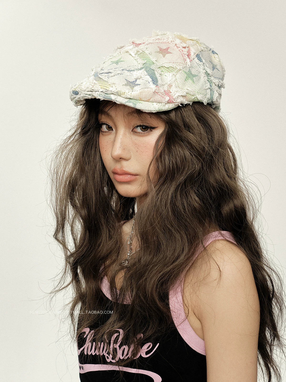 YORSOY Ripped Rough Edge Casual Duck Tongue Beret