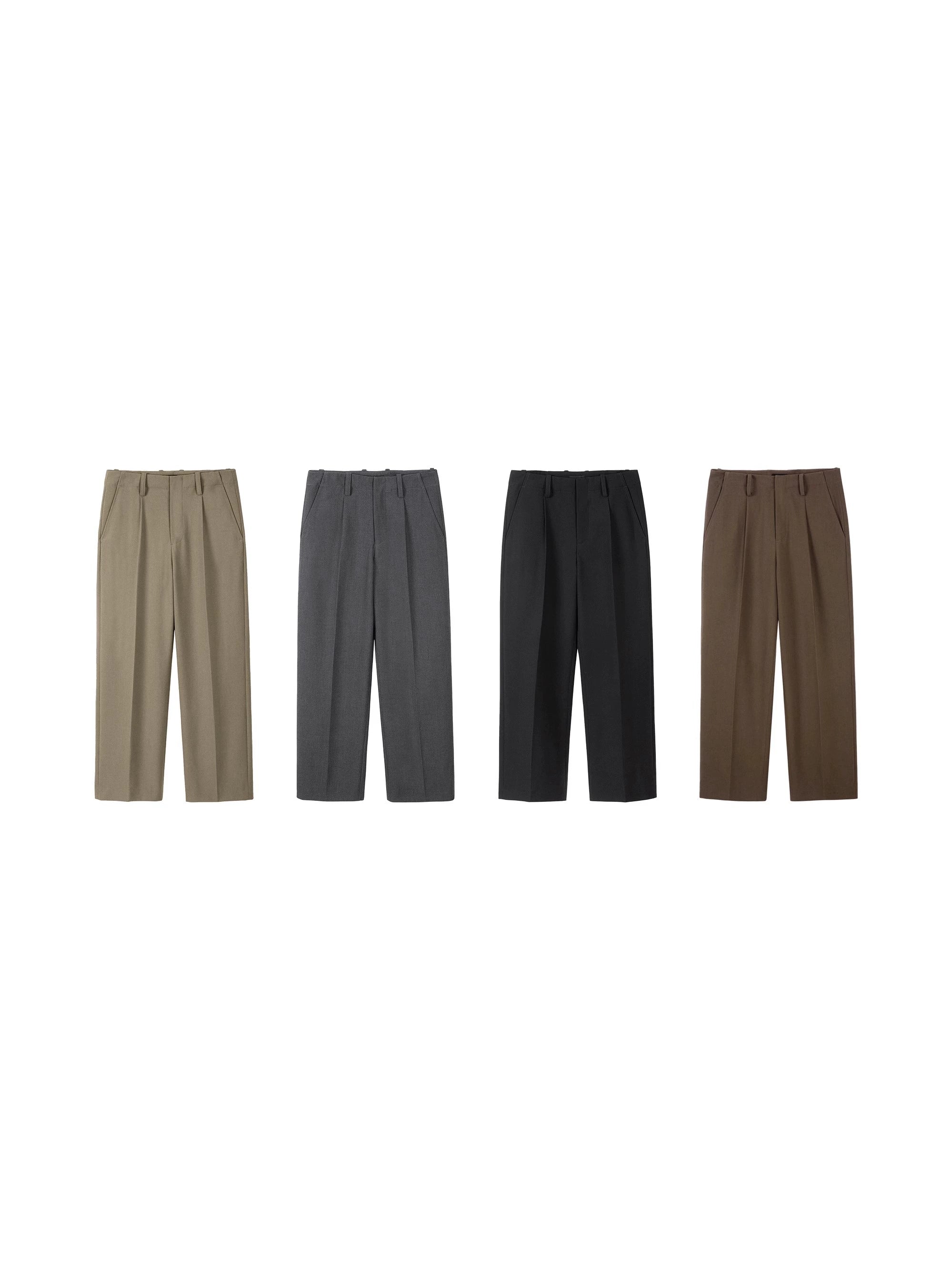 PLUS NO LOGO Commuter Loose Straight Trousers