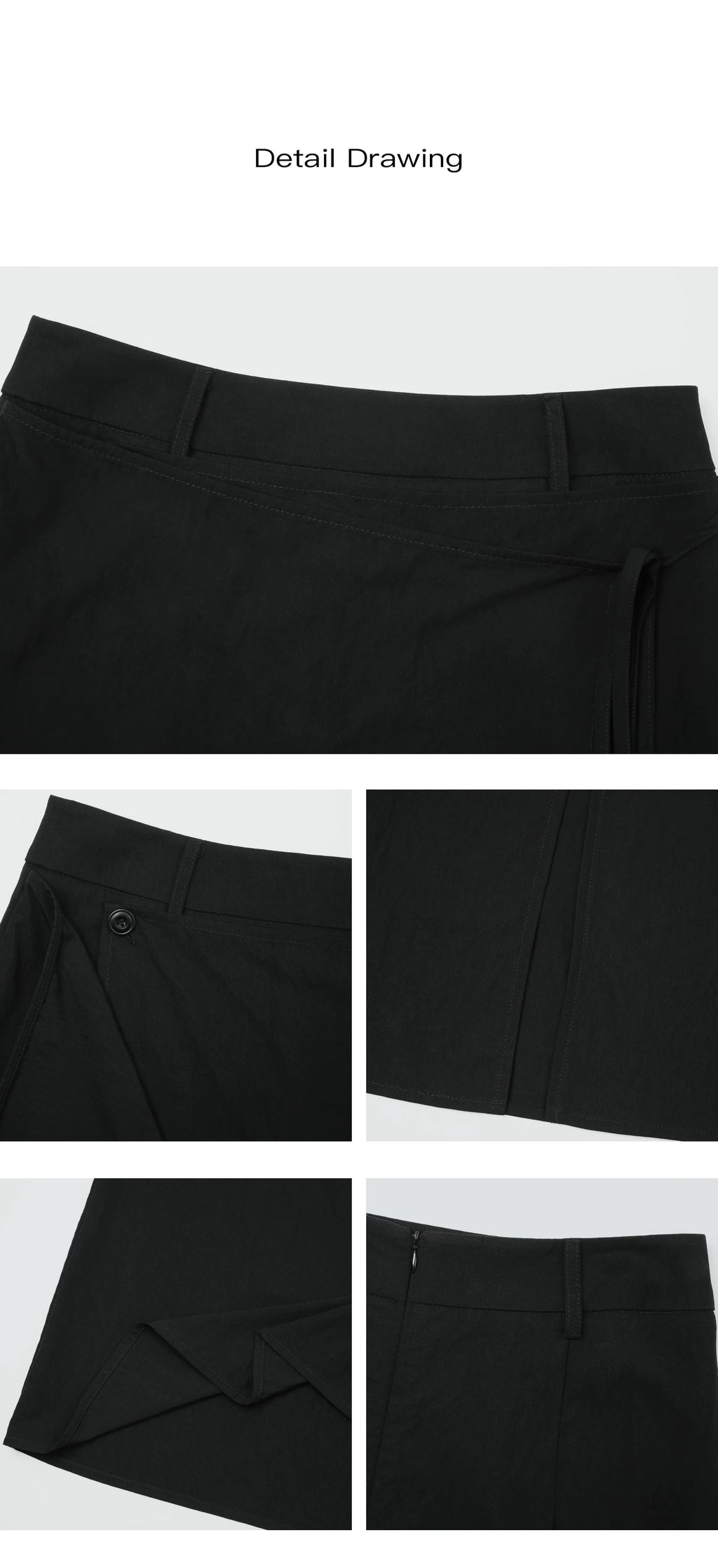 EIGHTHMONTH Irregular Laminated Slim Skirt