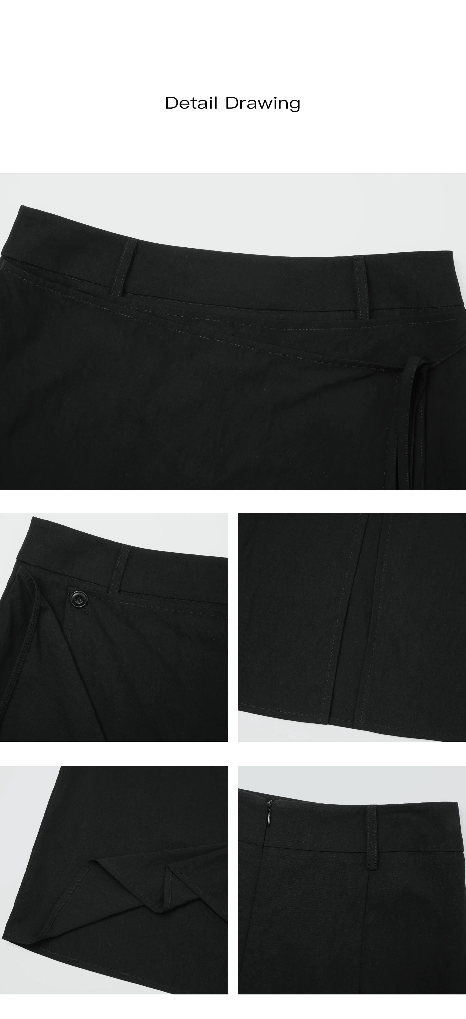 EIGHTHMONTH Irregular Laminated Slim Skirt