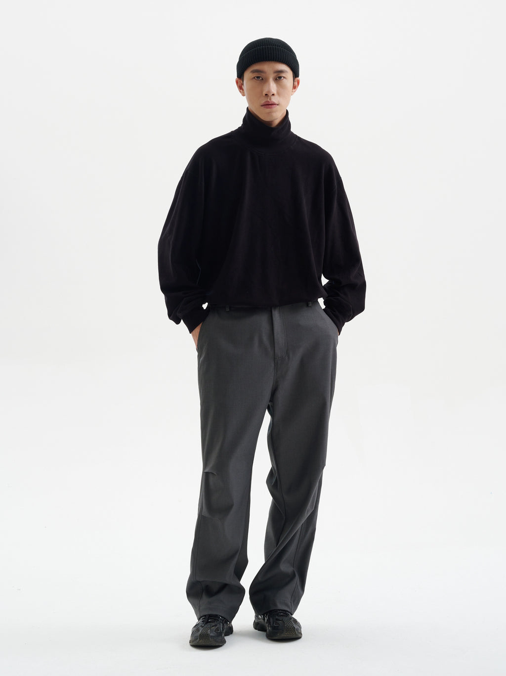 BUTTBILL 480G straight-leg loose Japanese paratrooper pants