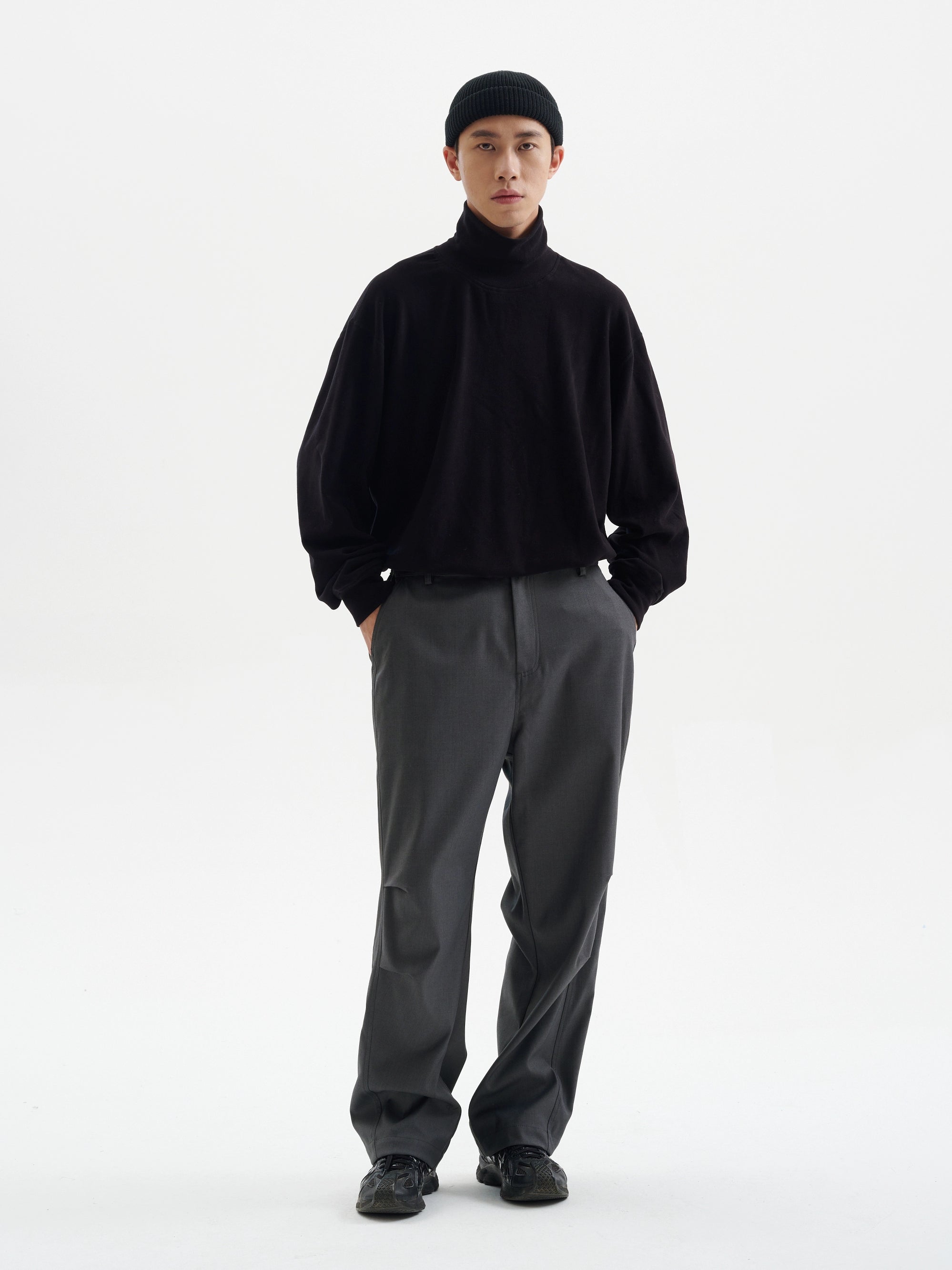 BUTTBILL 480G straight-leg loose Japanese paratrooper pants