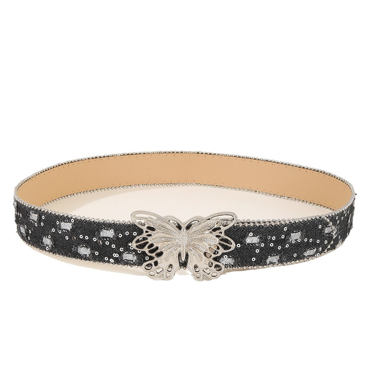 Intertek Decorative Butterfly Smooth Buckle Belt