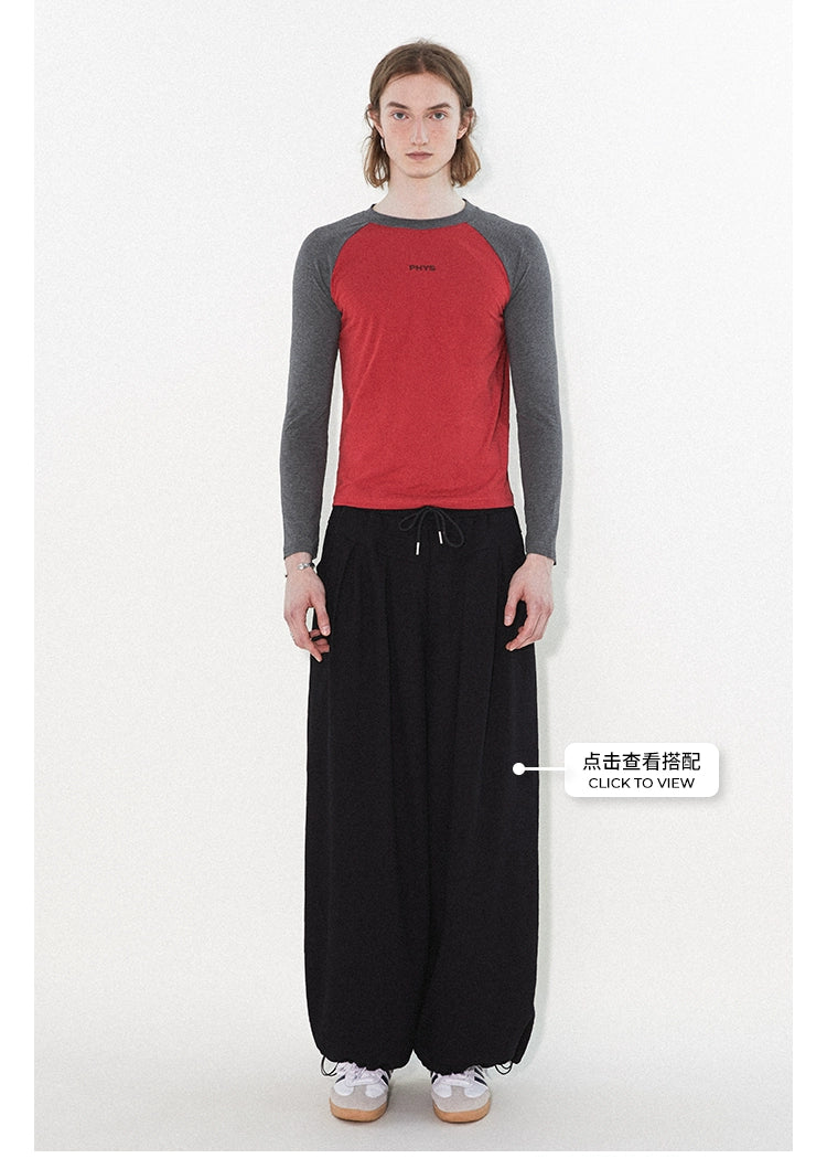 PHYS Color Matching Shoulder Slim Long Sleeve