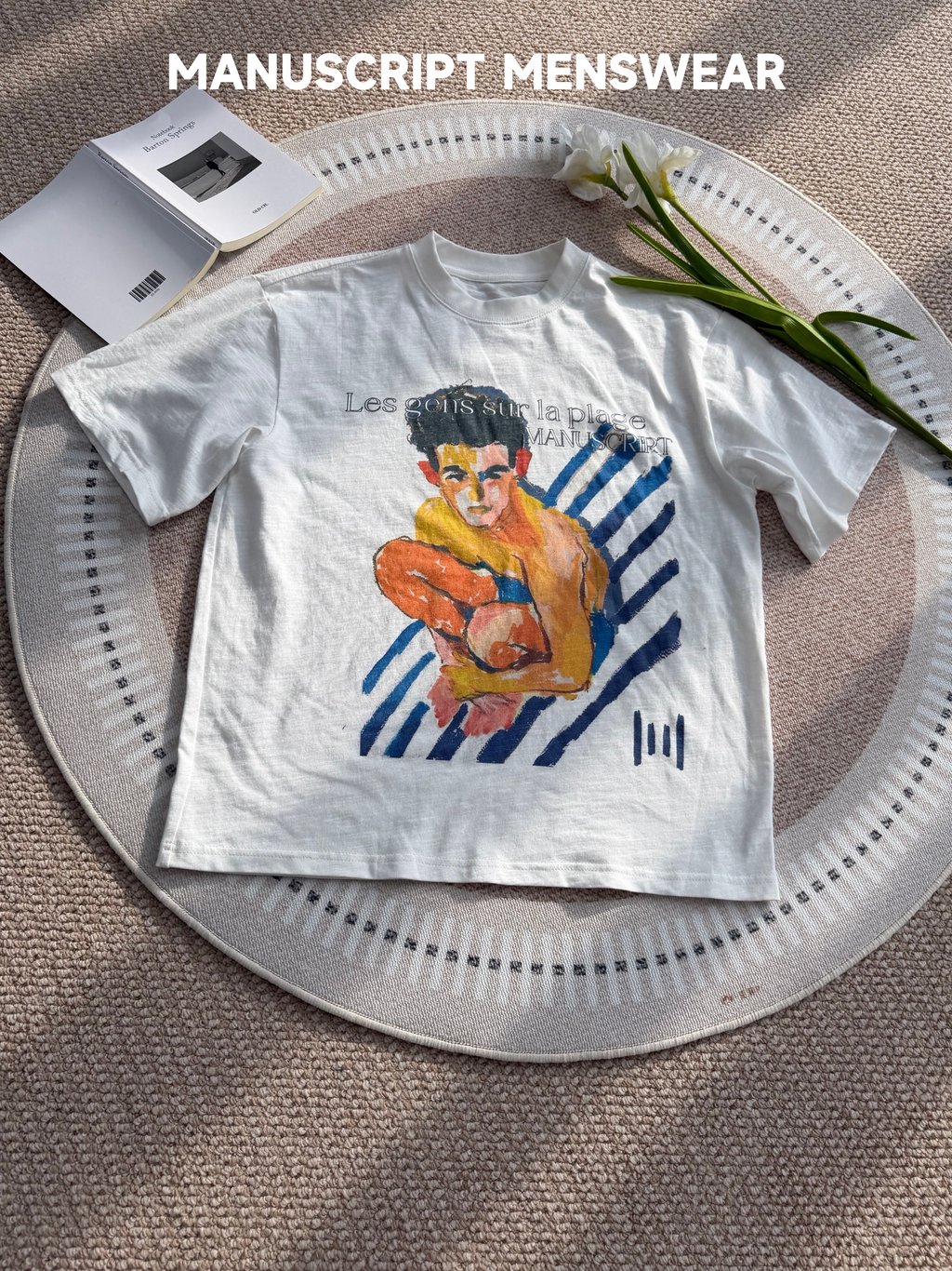 MANUSCRIPT Breathable Comfortable Casual Tee