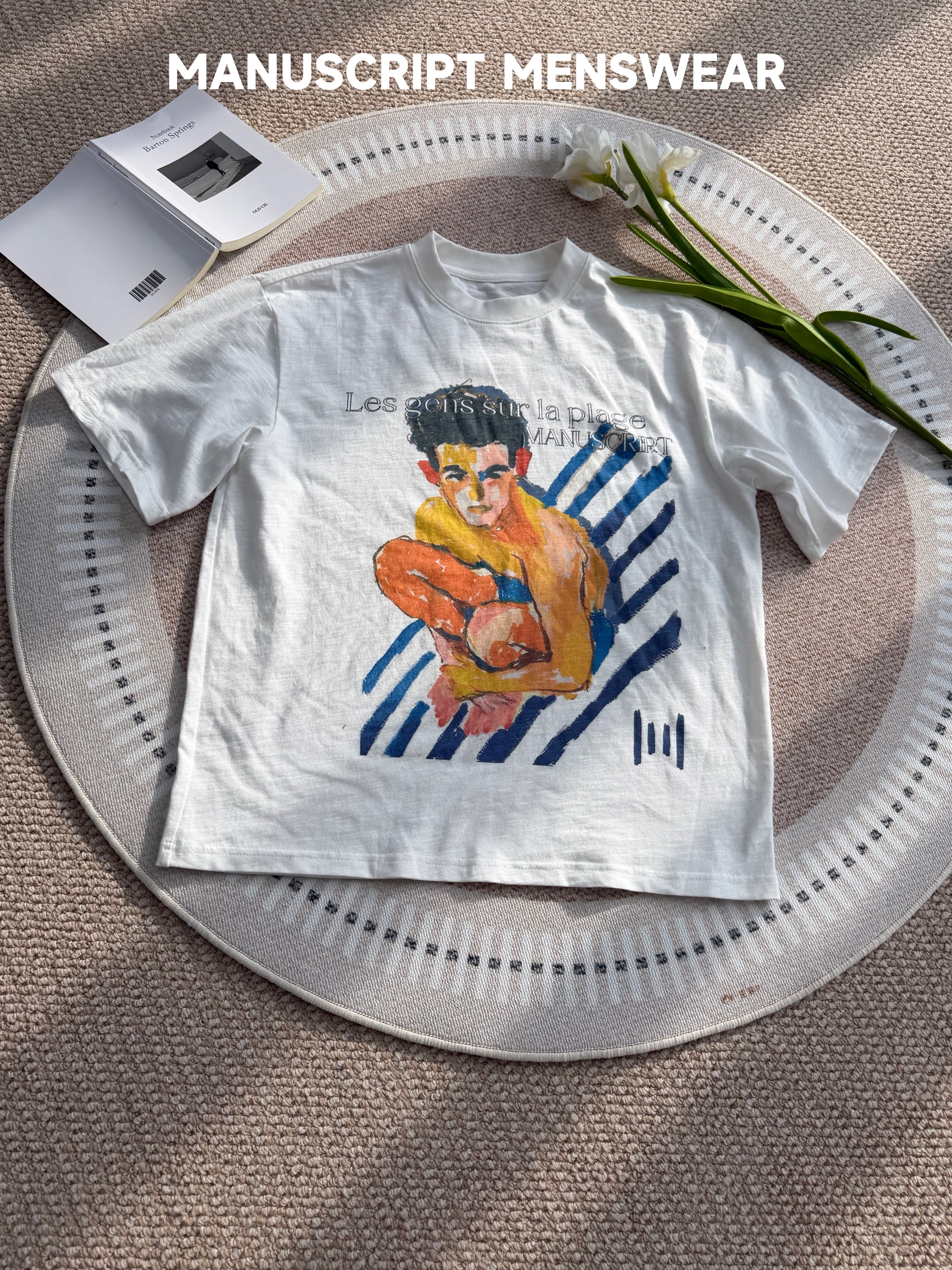 MANUSCRIPT Breathable Comfortable Casual Tee