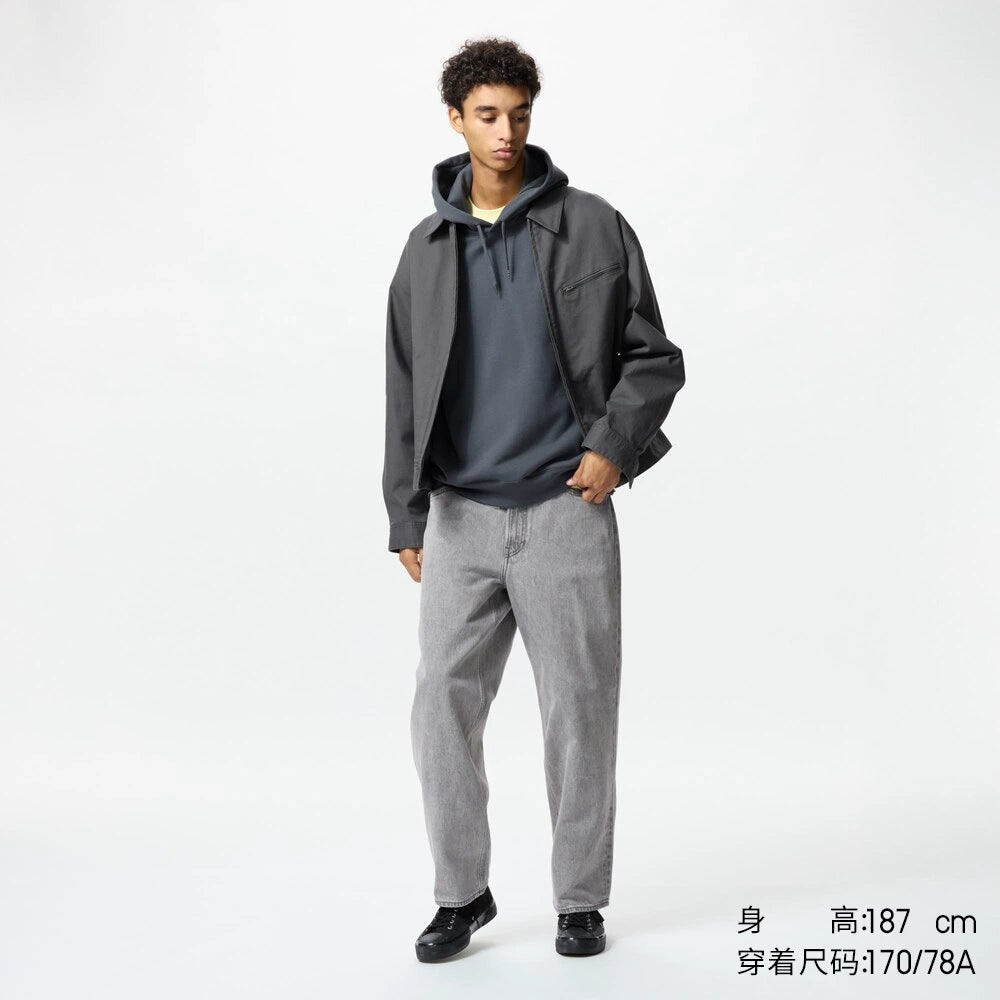 Uniqlo Men's Clothing Women's Loose Straight Jeans Washed Products Trousers Regular 475551 470542