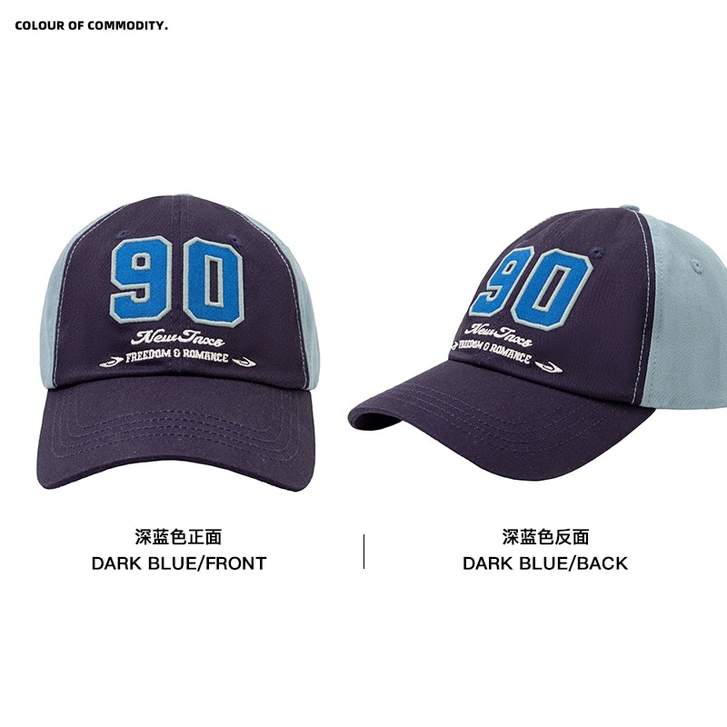 NewJNXS Contrasting Color Digital Logo Baseball Cap