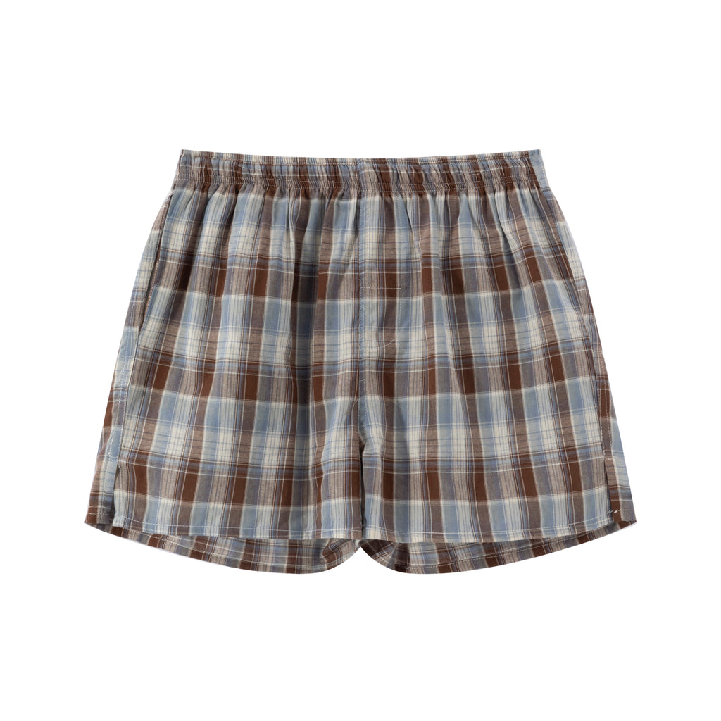 LIBERAFIT Knitted Plaid Cotton Boxer Shorts