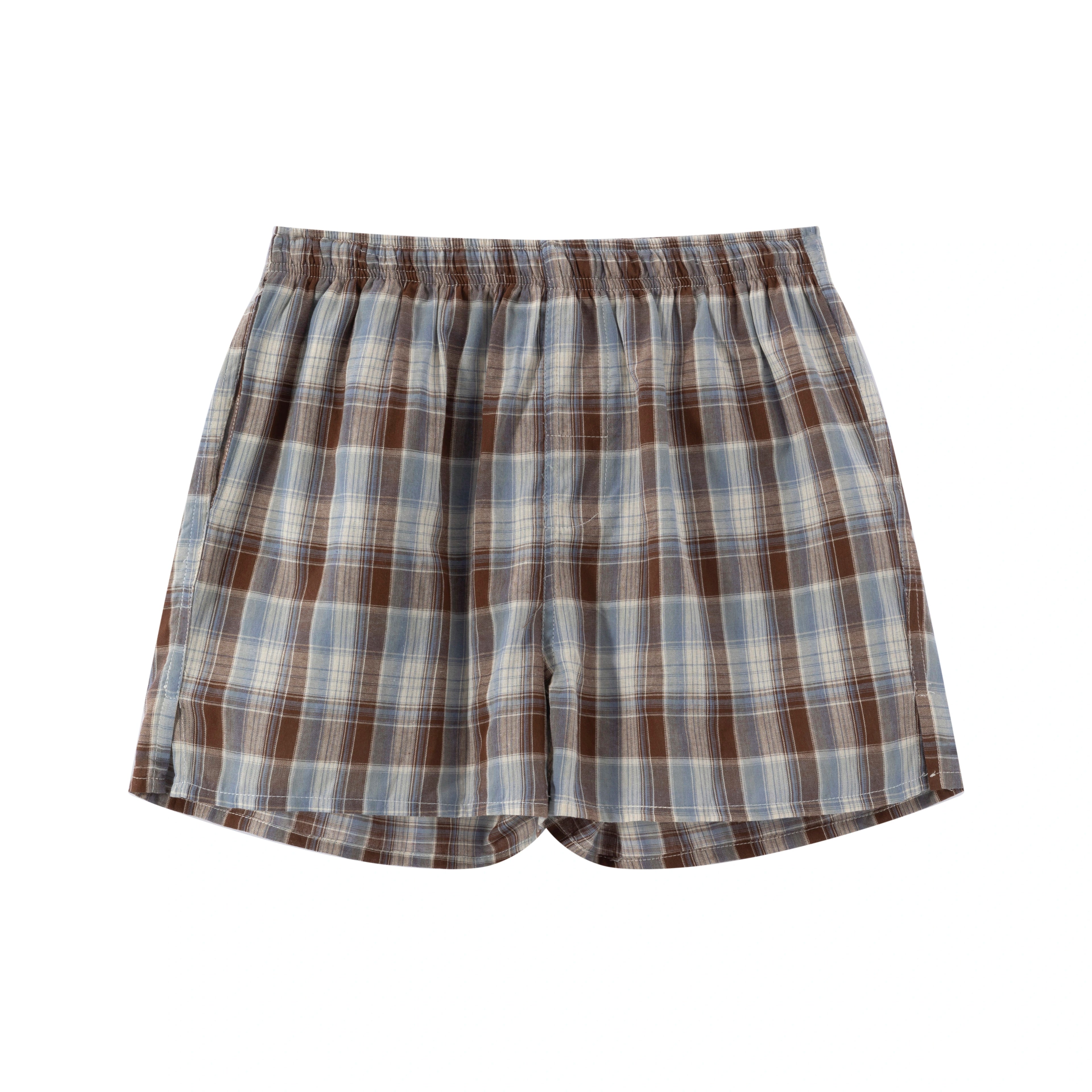 LIBERAFIT Knitted Plaid Cotton Boxer Shorts