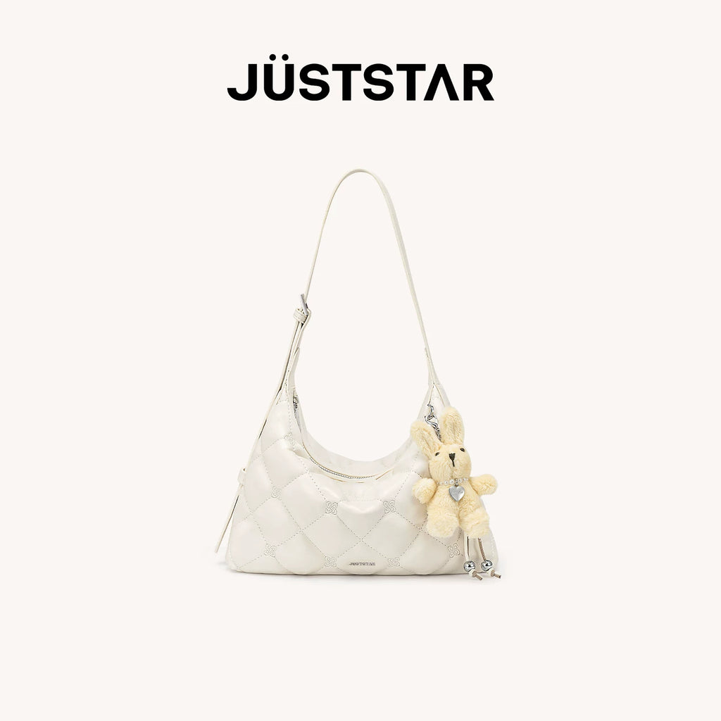 JUST STAR Relaxed Soft Leather Underarm Bag
