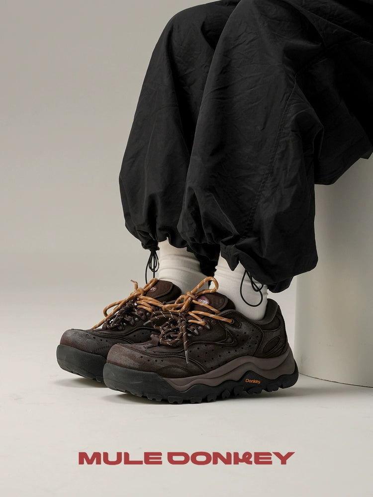 Donkey Makes Old Contrasting Color Breathable Casual Sneakers