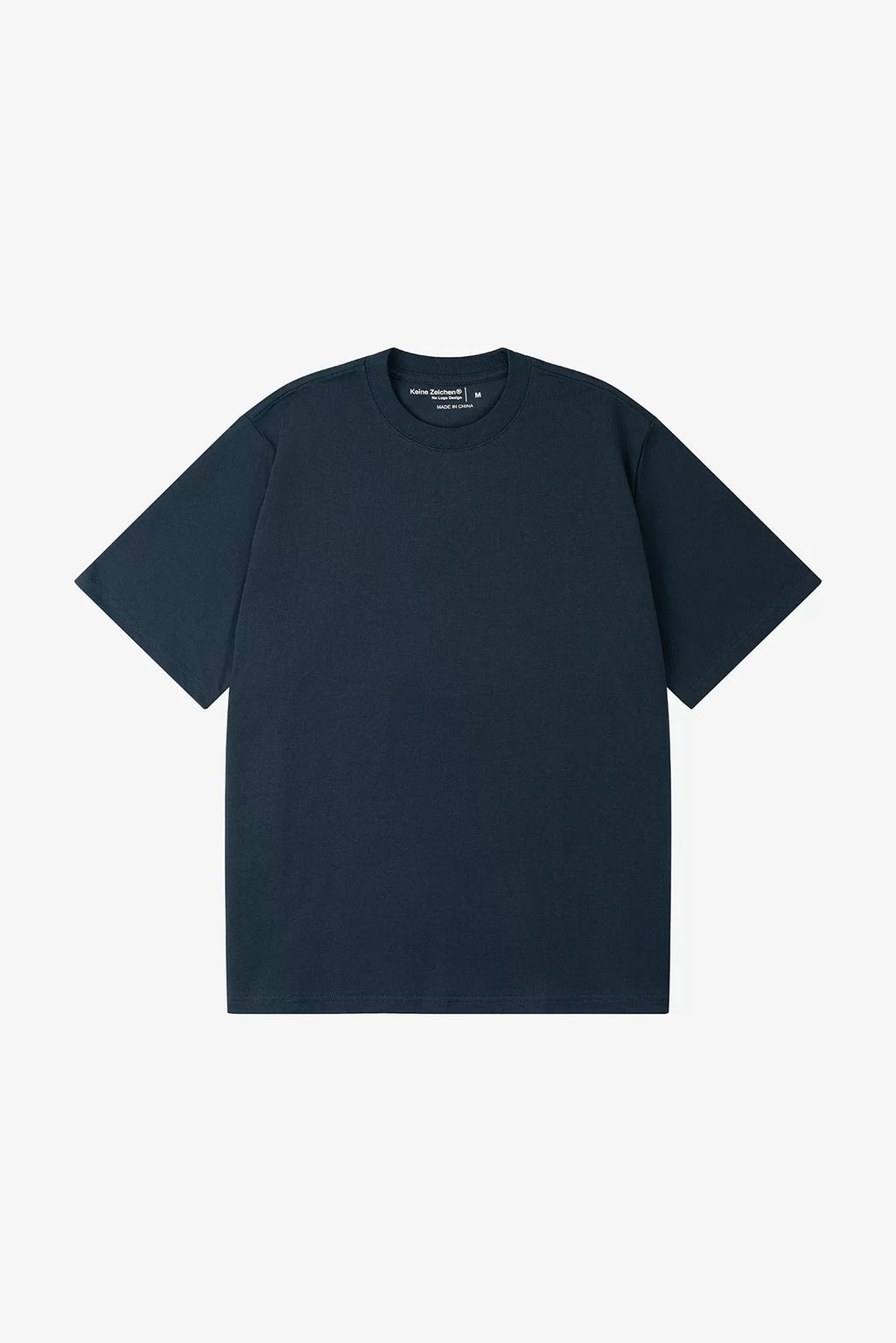 NO LOGO Xinjiang Long-Staple Cotton Boxy Wide-Fit Round Neck Basic T-Shirt