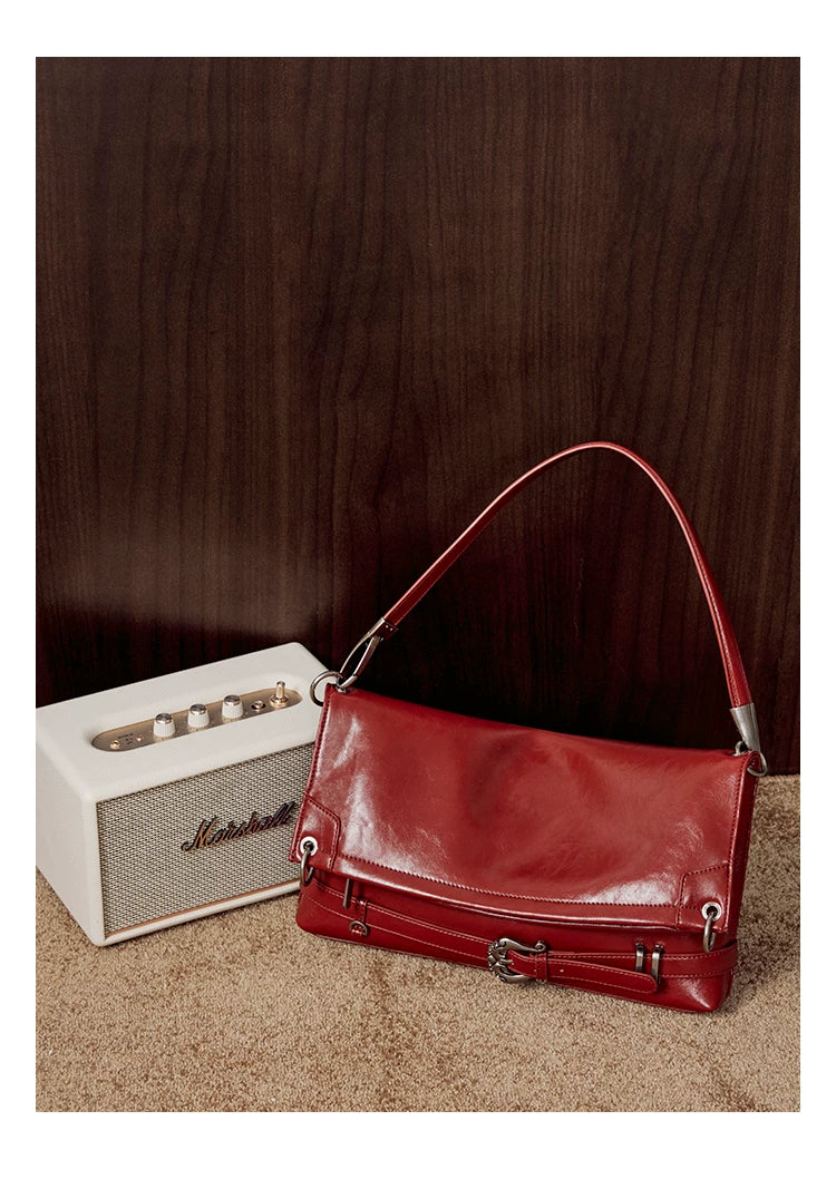 SmoSmos Millennium Cowhide Shoulder Crossbody Tote Bag