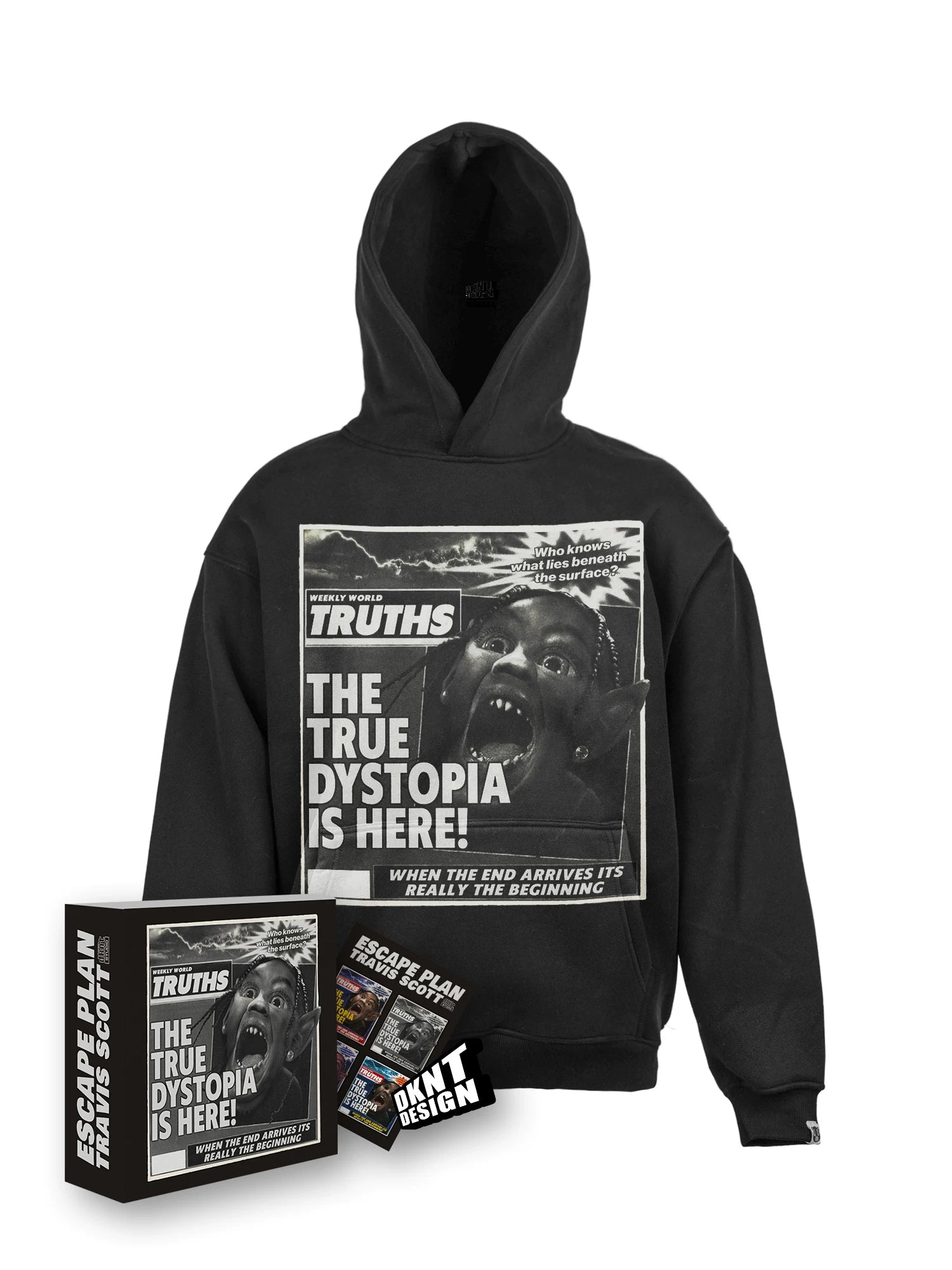 DKNT Fleece Washed Old Heavy Hoodie