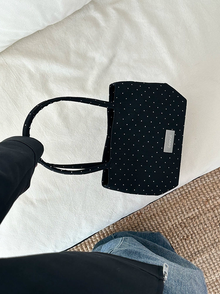 ENNUI Mesh Hot Drilling Transparent Underarm Bag