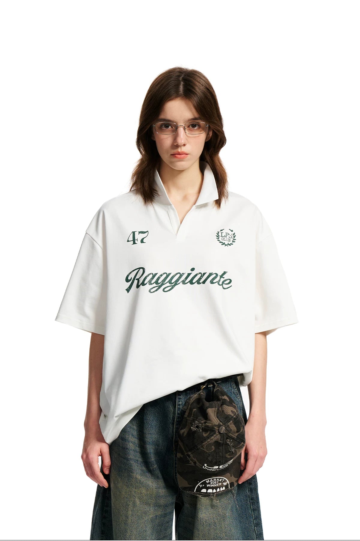 Loopsoon Lapel Loose Fashion Loose Tee