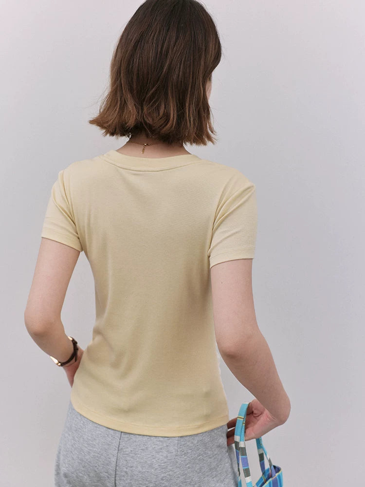 VOOE Fake Two Slim Mesh Tee