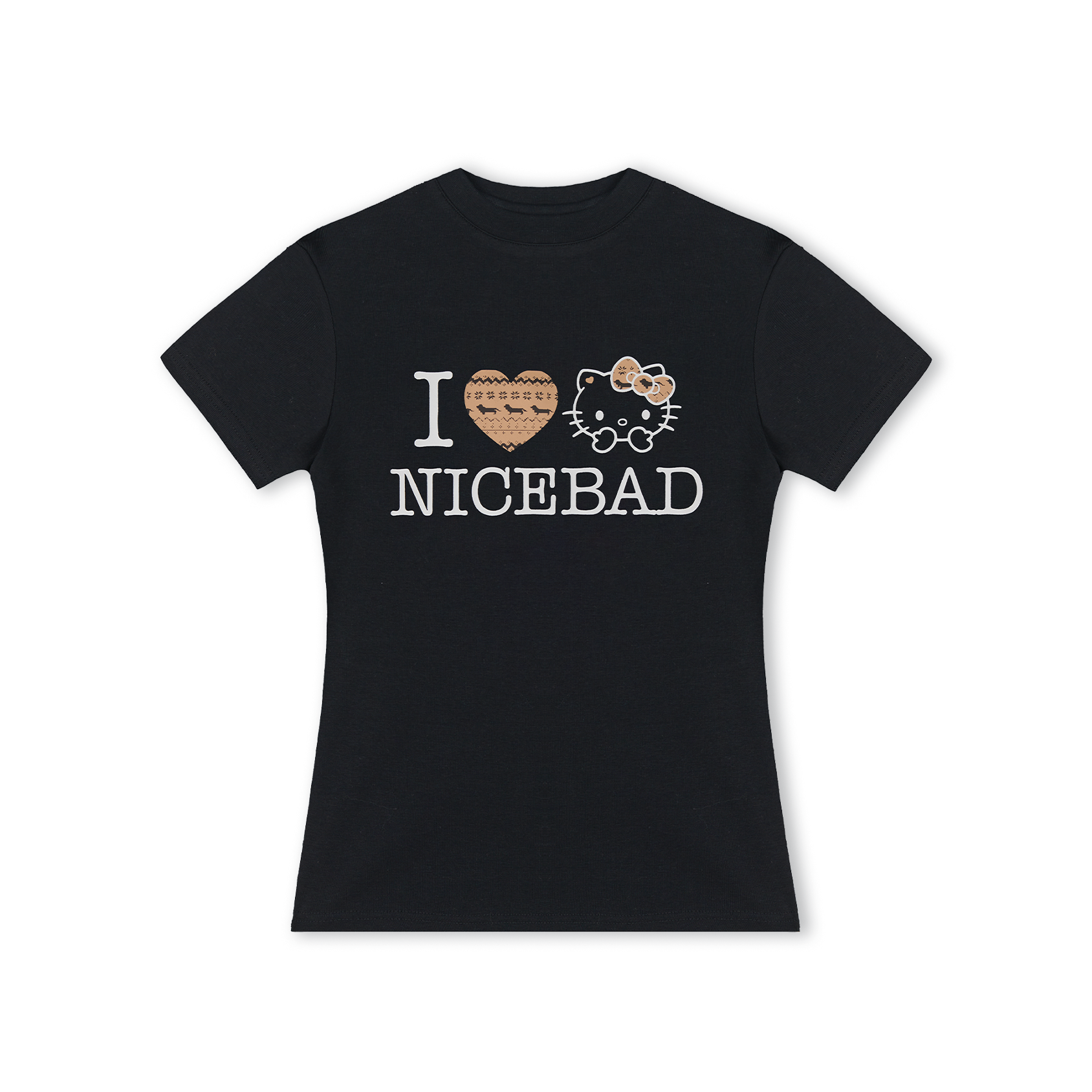 NICEBAD Fair Island KT Cat Slim Versatile Tee
