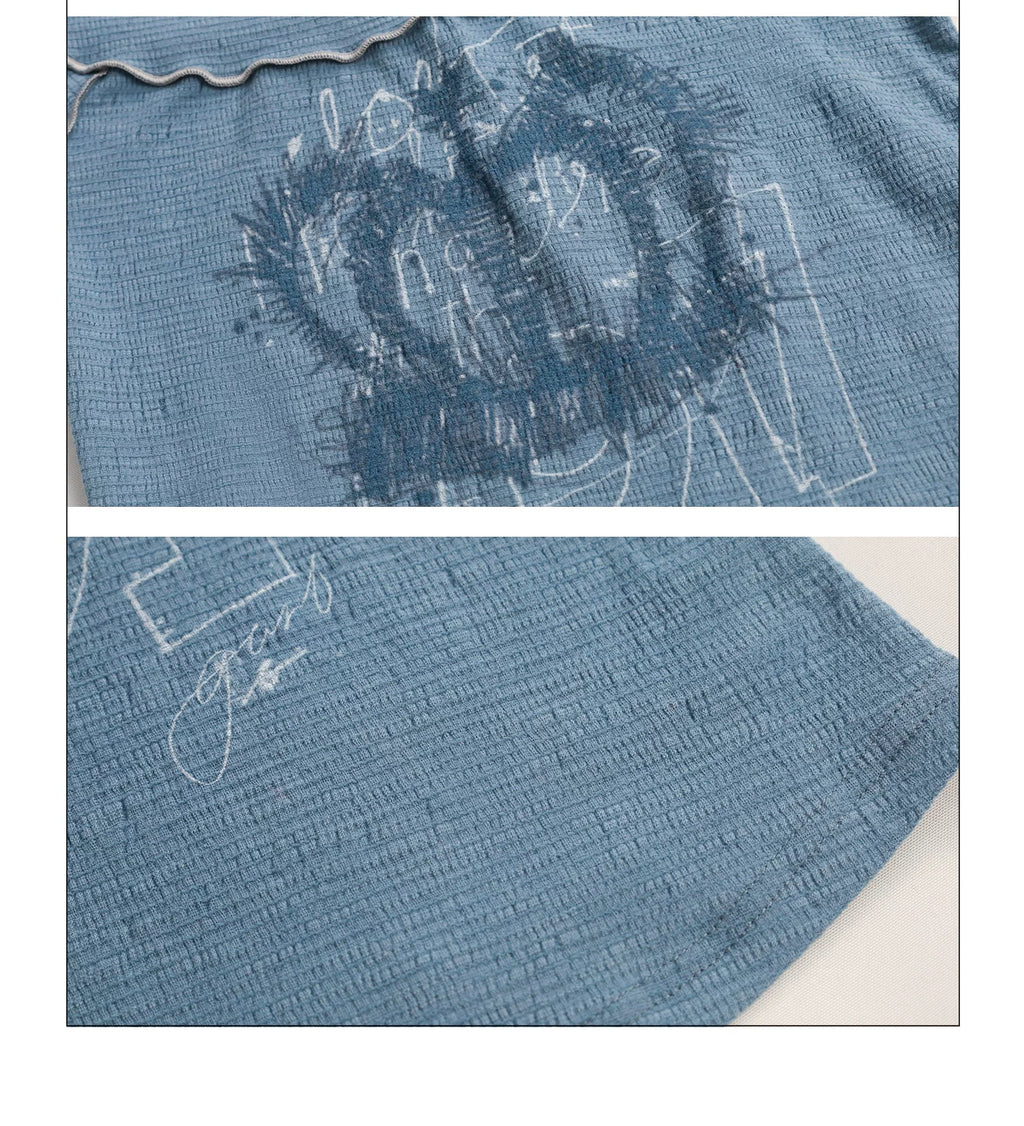 Girlyhalo Lapel Slim Short Tee
