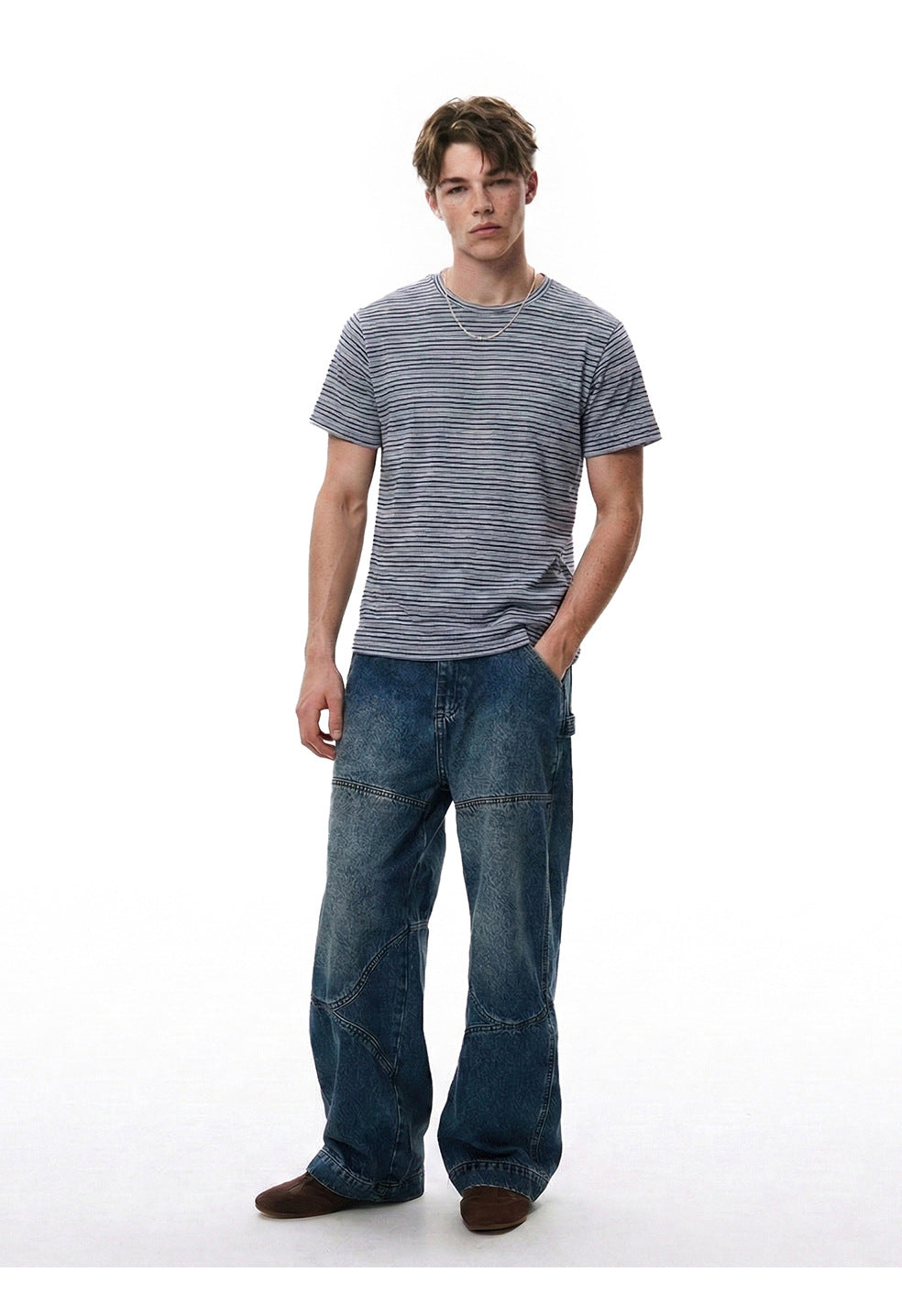 EME Knitted Loose Casual Breathable Tee