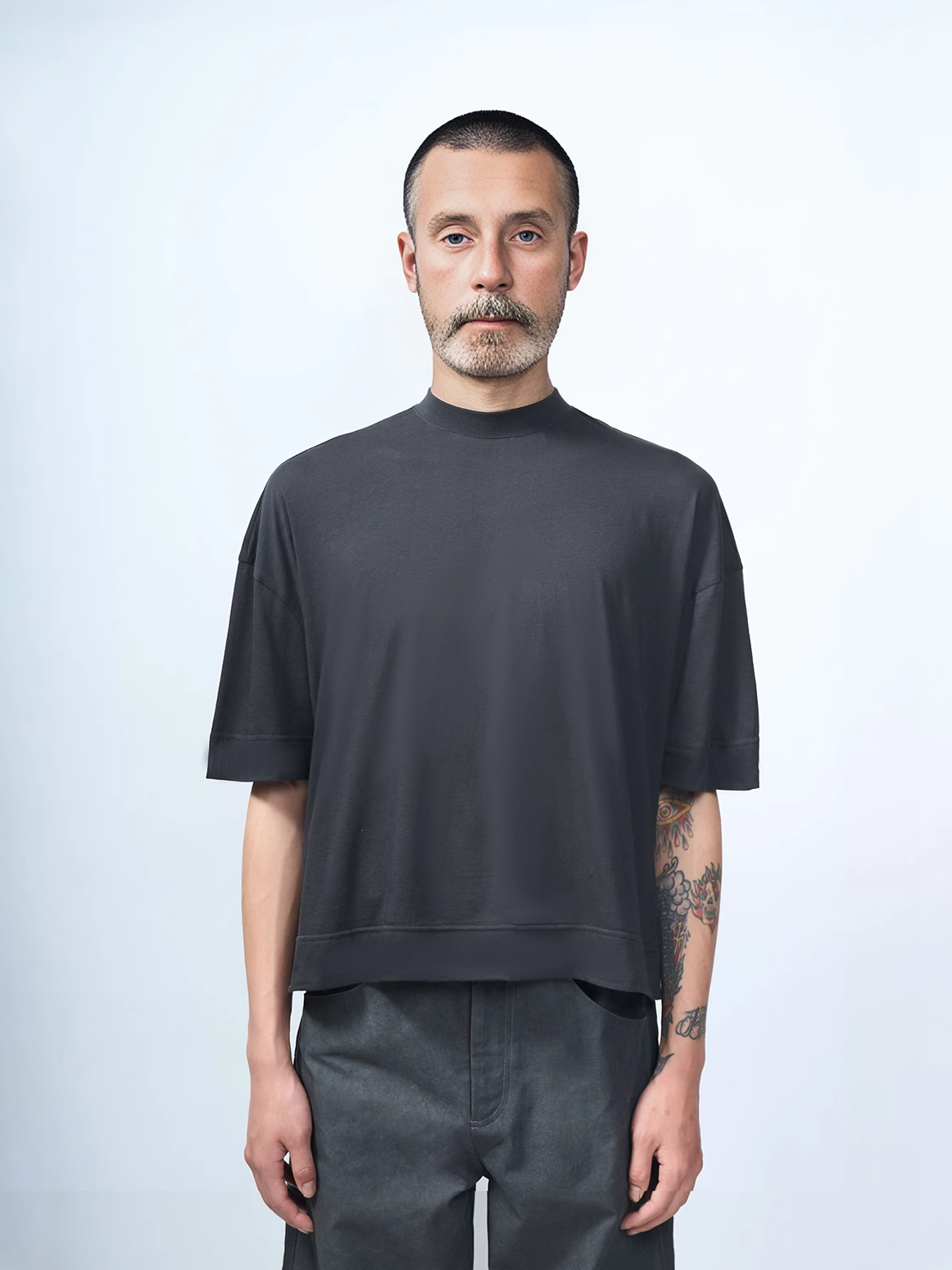 ETHEREAL PRODUCTION Shoulder Drop Profile Light and Wide Seam Tee