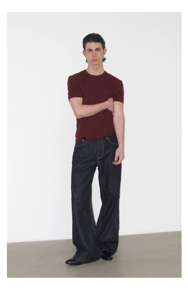 NOT UGLY High Elastic Front Shoulder Casual Tee
