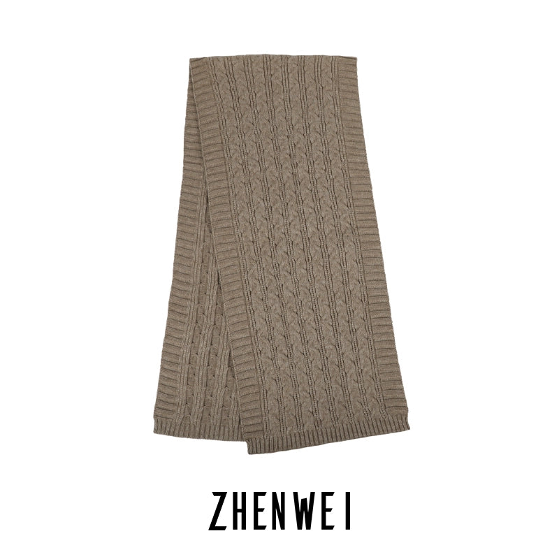 ZHENWEI Knitted Scarf Enlarged and Widened Scarf