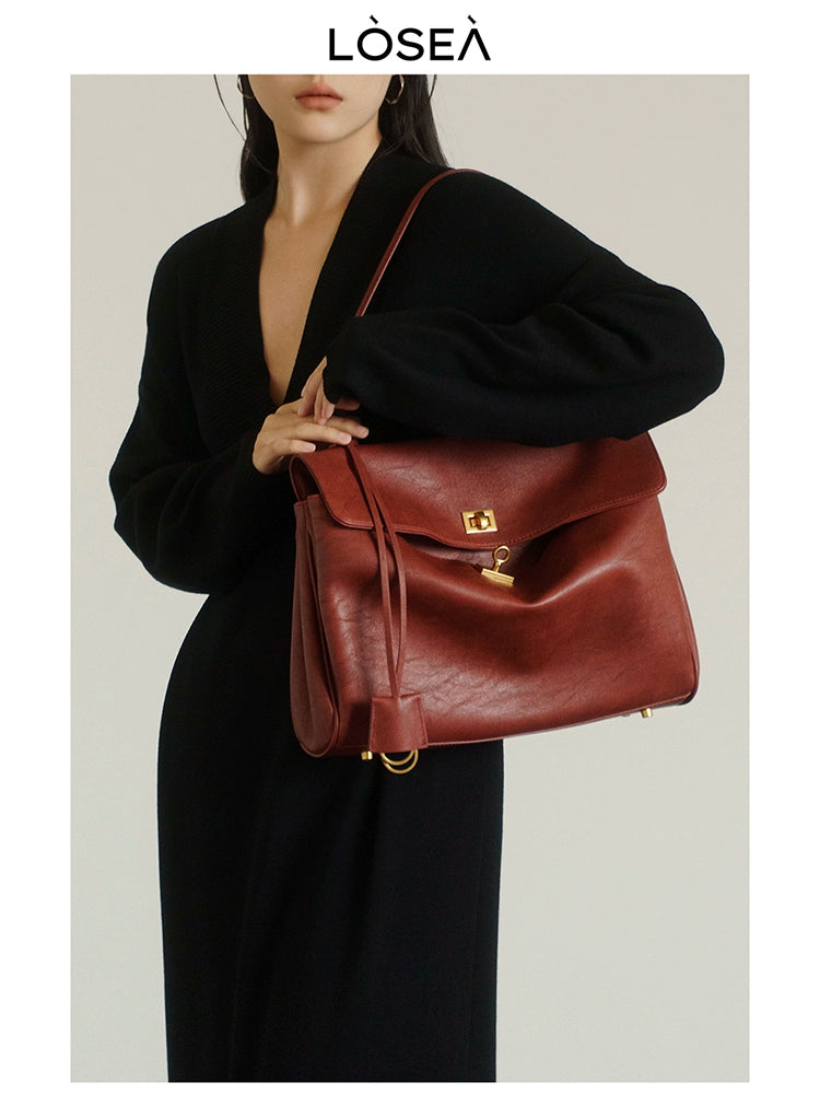 LOSEA Large Capacity Commuter Versatile Shoulder Handbag