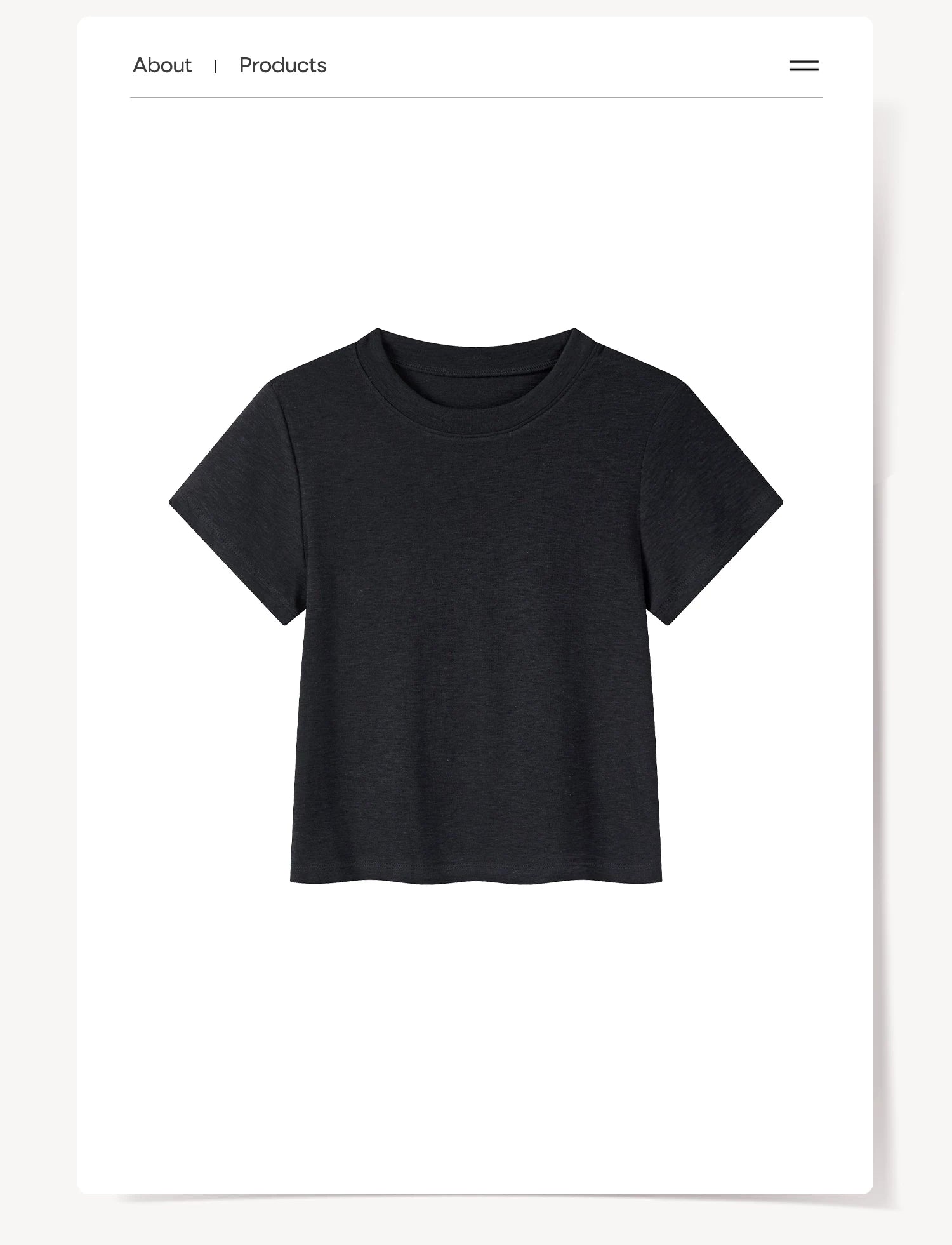 Cantonstory Casual Simple Versatile Tee