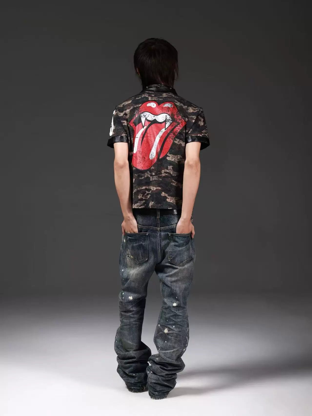 DETW Retro Flared Layered Jeans